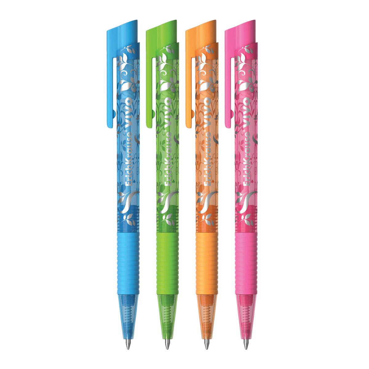 Retractable Ballpoint Pen Blue 0.7 Tip Vivo Colors