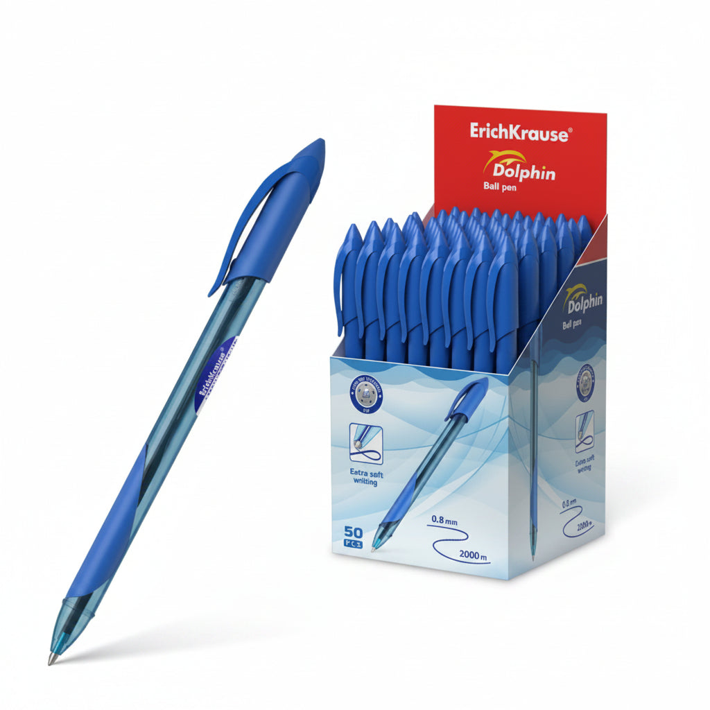 Ballpoint Pen Blue 1.2 Dolphin With Grip