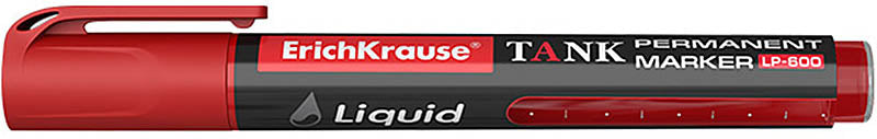 Permanent Marker With Liquid Ink Red