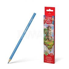 Plastic Triangular Color Pencils Artberry 6 Colors, 3 mm Lead