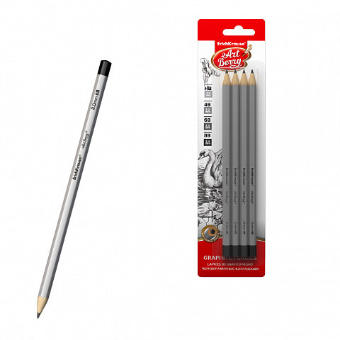 Set Of 4 Graphite Pencils Artberry Hexagonal Hb
