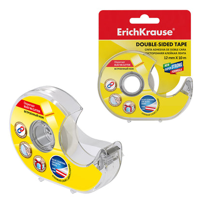 Double-Sided Tape Transparent 12Mmx10 m In Dispenser