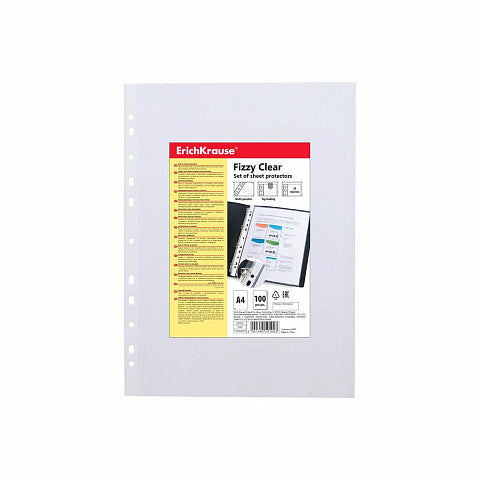 Protector Sheet Fizzy Clear 30Mic A4 Pack of 100