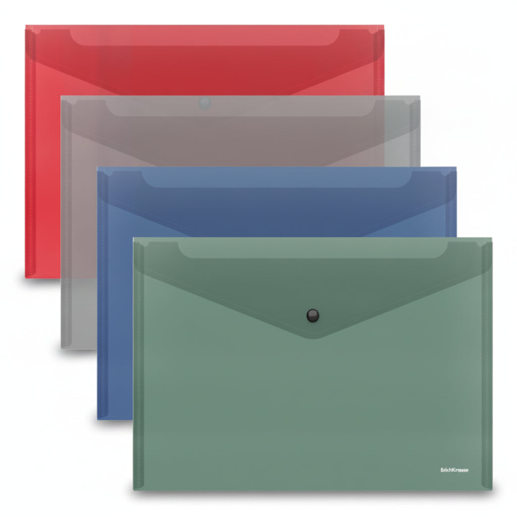 Envelope With Button Fizzy Classic A4 Assorted /