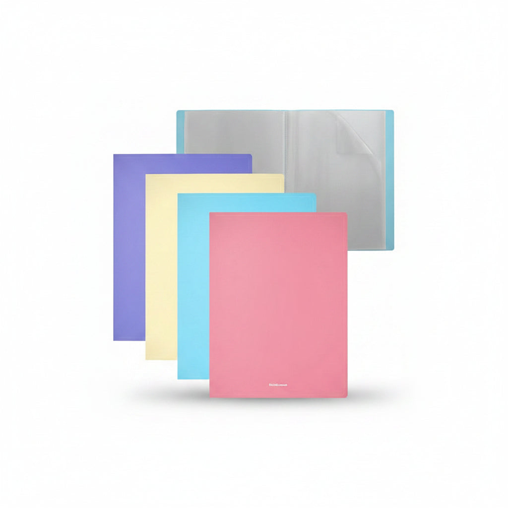 Display Book Matt Pastel 20 Pockets A4 Assorted Color
