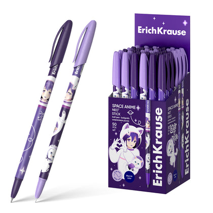 Ballpoint Pen Neo Stick Space Anime 0.7 Super Glide Technology Blue