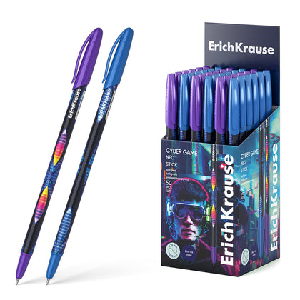 Ballpoint Pen Neo Stick Cyber Game 0.7 Super Glide Technology Blue
