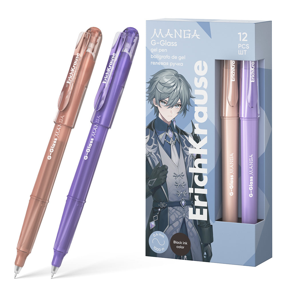Gel Pen G-Glass Stick Manga 0.5, Black