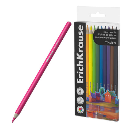 Round Color Pencils Art Spirit 12 Colors, 4 mm Lead