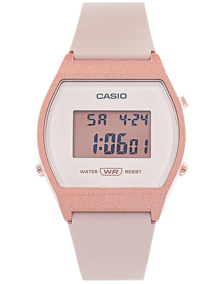 Casio Glu Watch Digital Rg Case Beige Panel Cover Beige Resin Strap