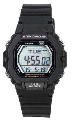Casio Glu Watch Digital Black Case Black Resin Strap