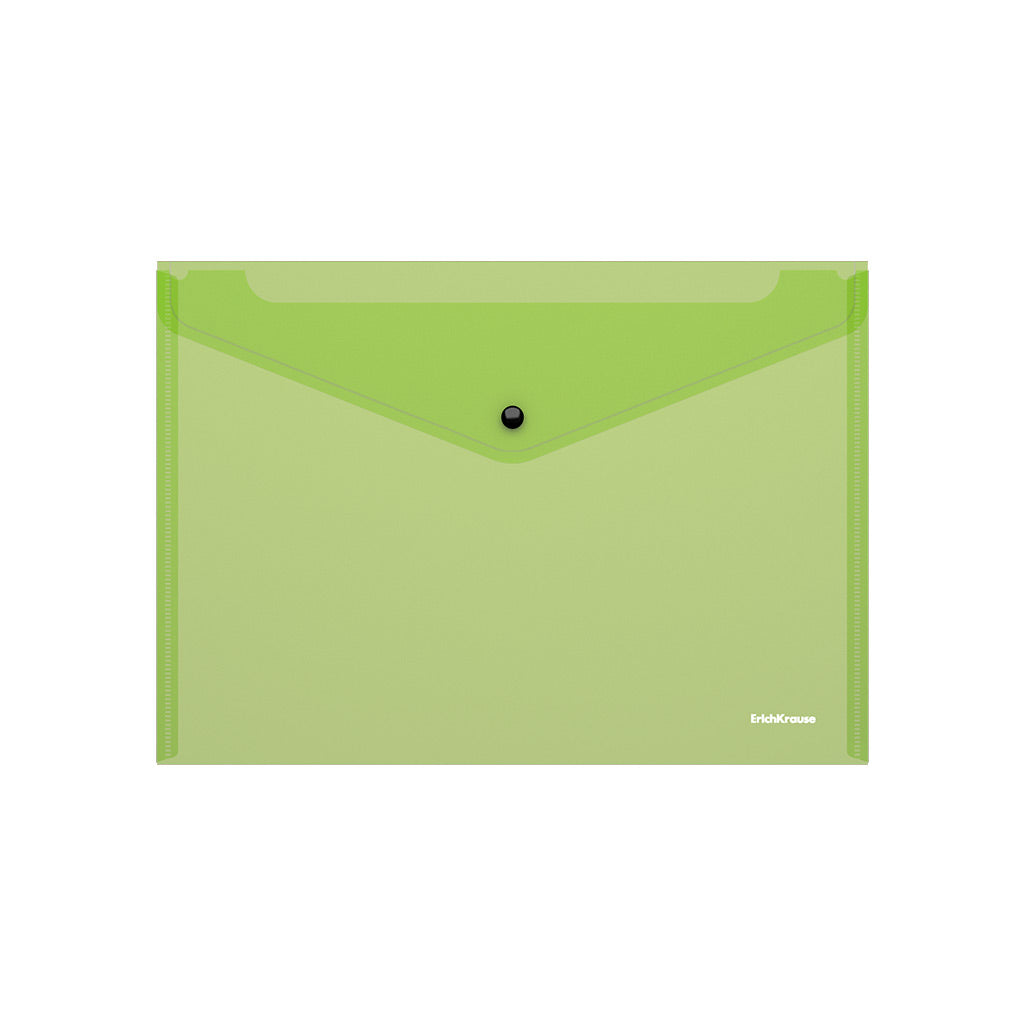 Envelop Plastic Fizzy Neon Transparent A4 Assorted Colors