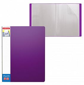 Clear Book Classic A4 10 Pockets Purple