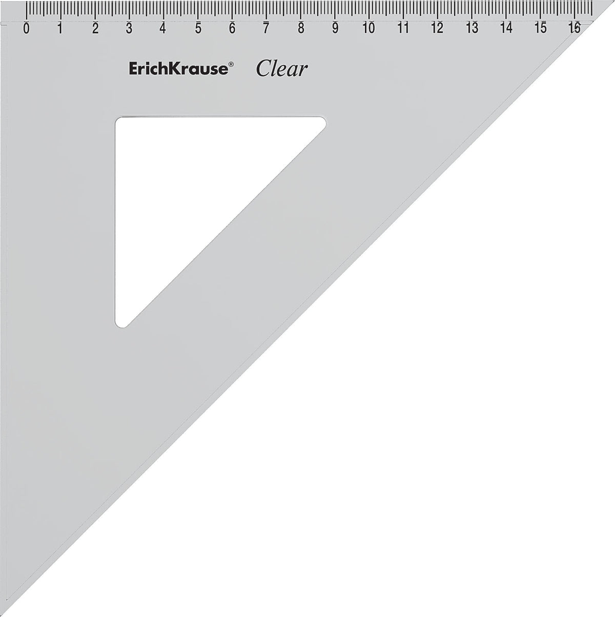 Set Square 45 Degree/16 cm Transparent
