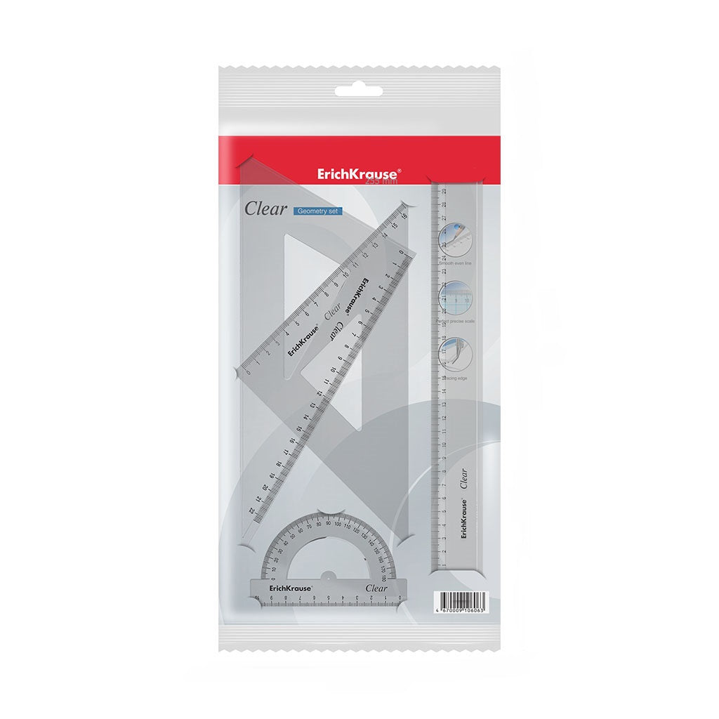 Geometry Set Clear In Polybag