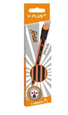 Pencil Tray Jumbo W/Eraser 12/Pk