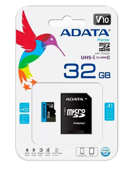 Memory Card Micro Sdhc 32Gb Class10 + Adapter