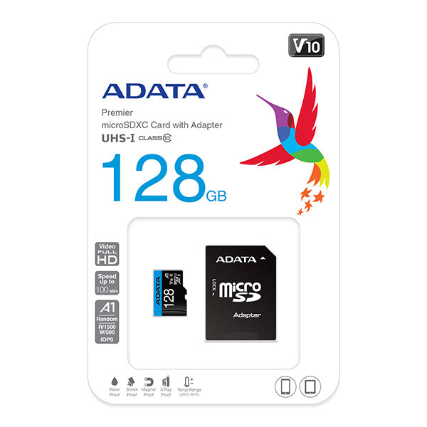 Memory Card Micro Sdxc+Adapt.128Gb Class 10