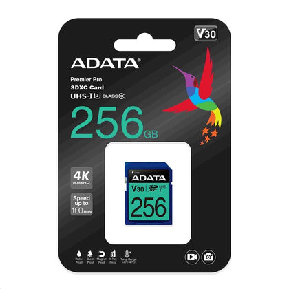 Memory Card SD Card SDXC Class 10 256GB Premier Pro