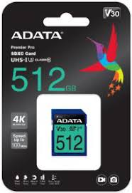 Memory Card Sdxc 512Gb 4K Class10