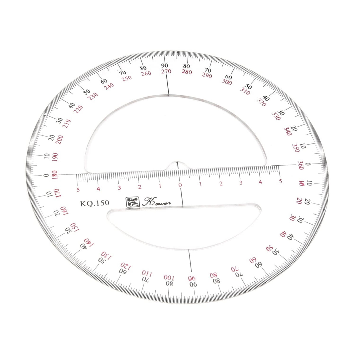 Protractor 360Dg. Clear 15Cm Pa2060