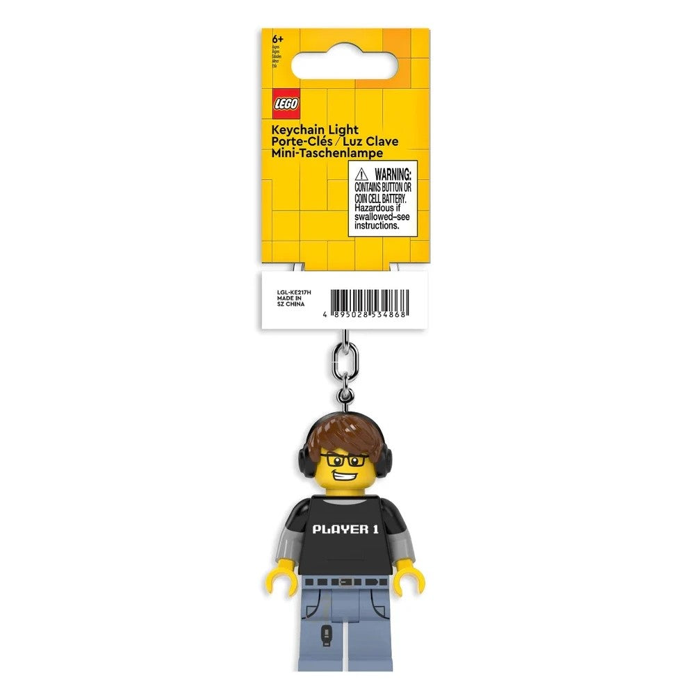 Lego Minifigurines Keychain Light Video Game Guy