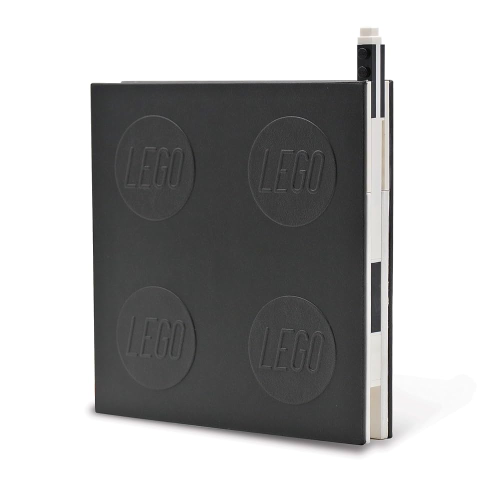 Lego Locking Notebook With Gel Pen Black In Box