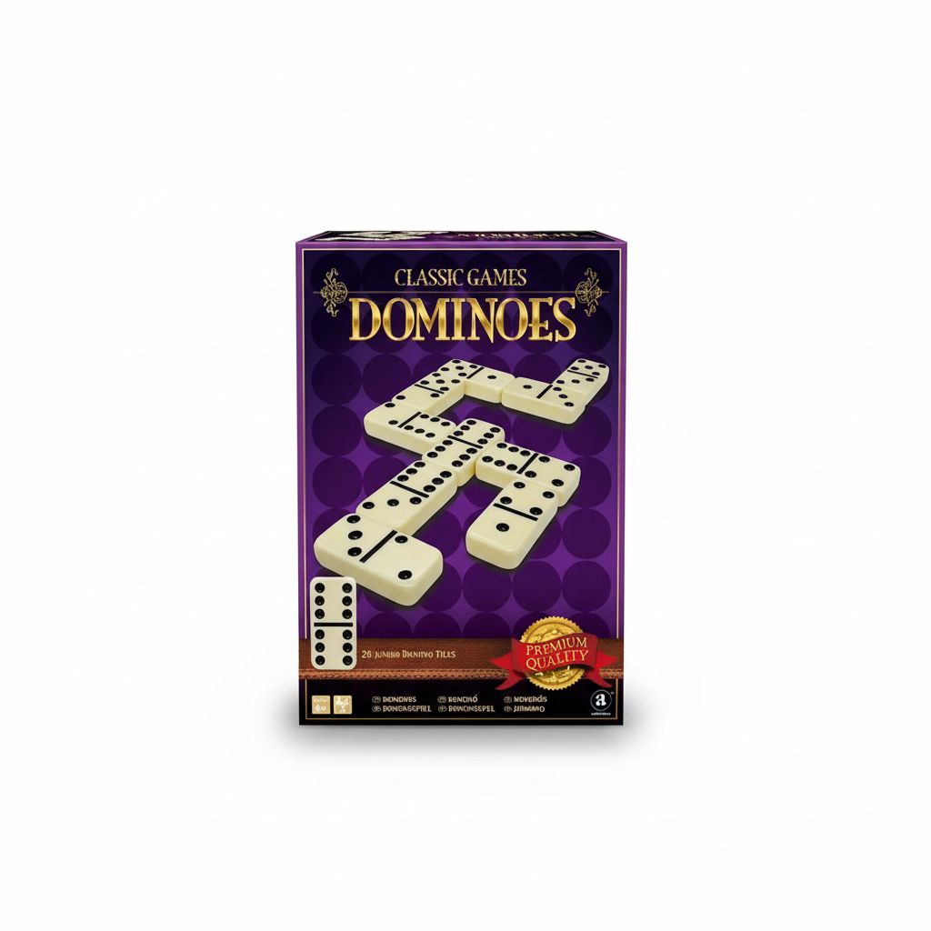 Classic Double-6 Dominoes Set – Tile Game for 2–4 Players