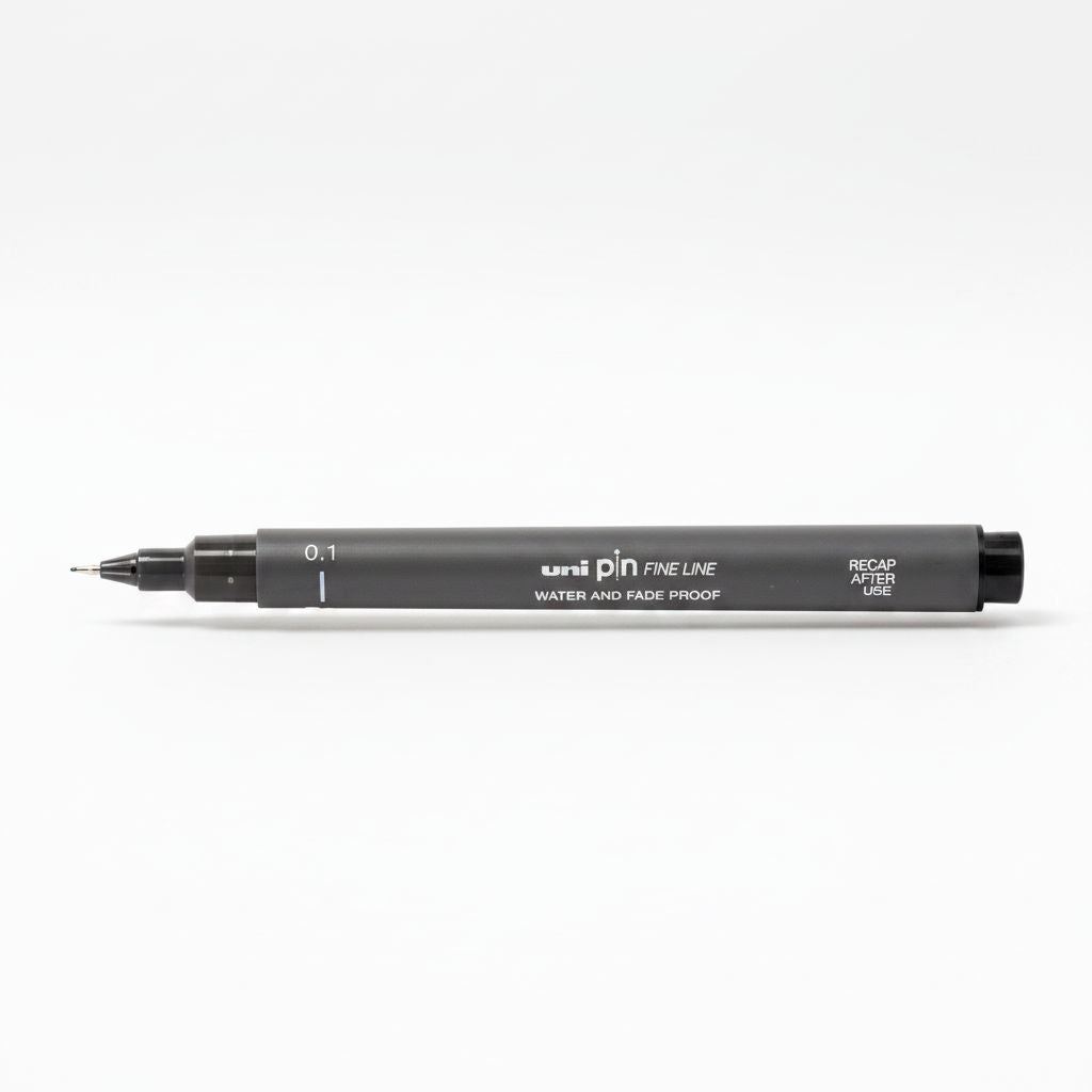 Fineliner Unipin Pen Pigment Ink Dark Grey 0.1Mm