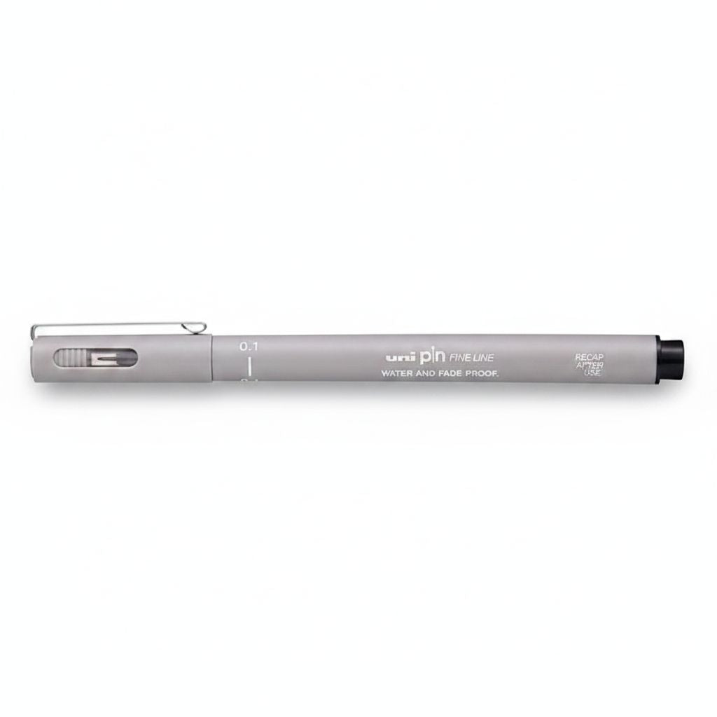 Fineliner Unipin Pen Pigment Ink Light Grey 0.1Mm