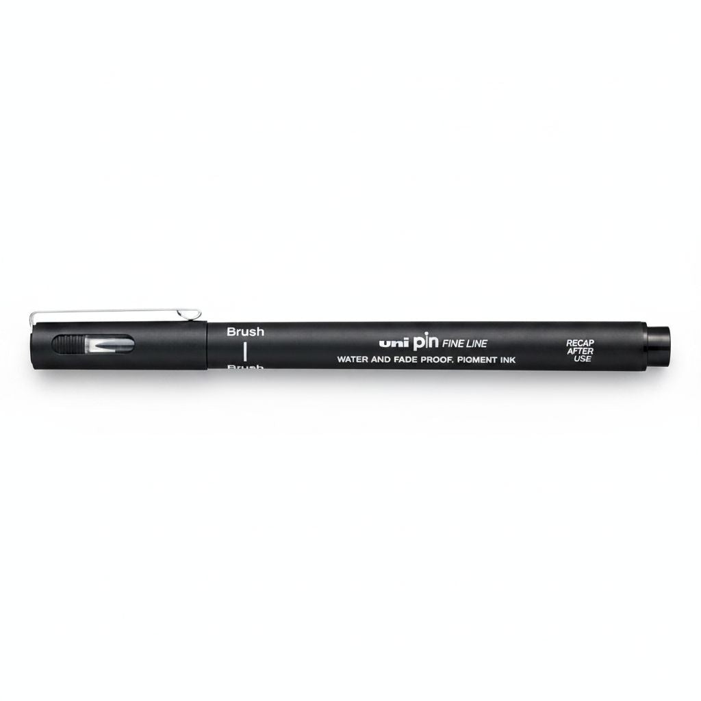 Fineliner Unipin Pen Pigment Ink Black Brush