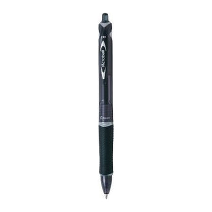 Ball Pen Retractable Laknock 1.0Mm Med Black