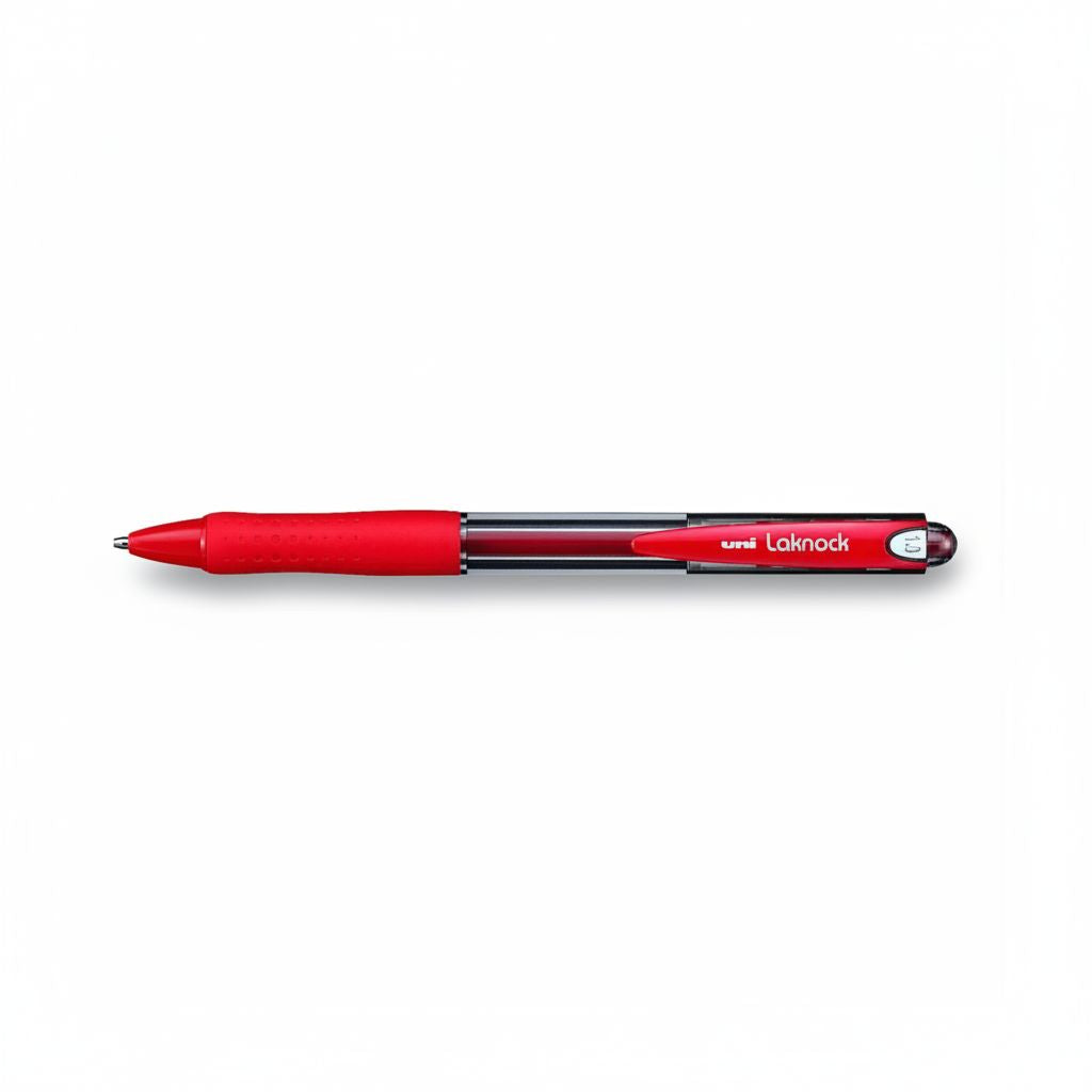 Ball Pen Laknock Retractable Red 1.0Mm
