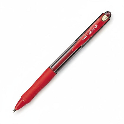 Ball Pen Laknock Retractable Red 1.4Mm