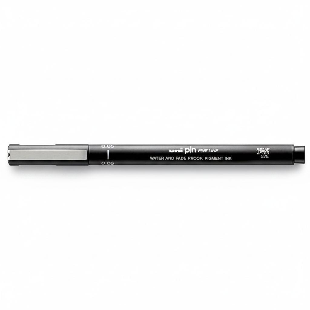 Fineliner Unipin Pen Pigment Ink Black 0.05Mm