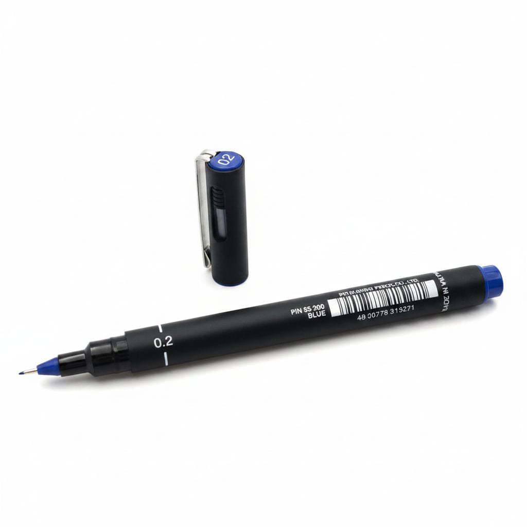 Fineliner Unipin Pen Pigment Ink Blue 0.2Mm