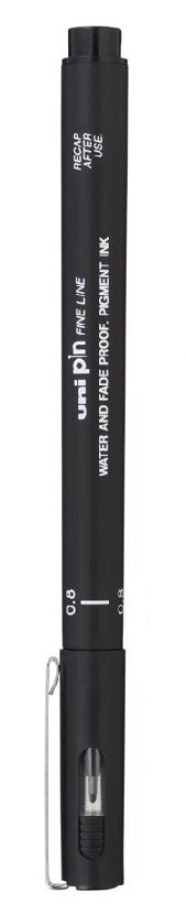 Fineliner Unipin Pen Pigment Ink Blue 0.8Mm