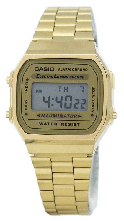 Casio Glu Watch Digital Gld Case Champagne Panel Cover Gld Mb