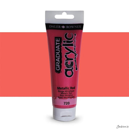 Acrylic 120Ml Metalic Red