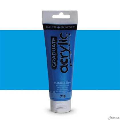 Acrylic 120Ml  Metallic Blue