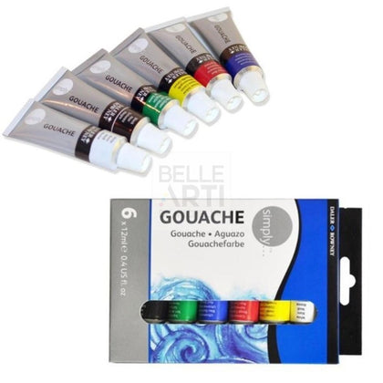 Simply Gouache Set 6X12Ml