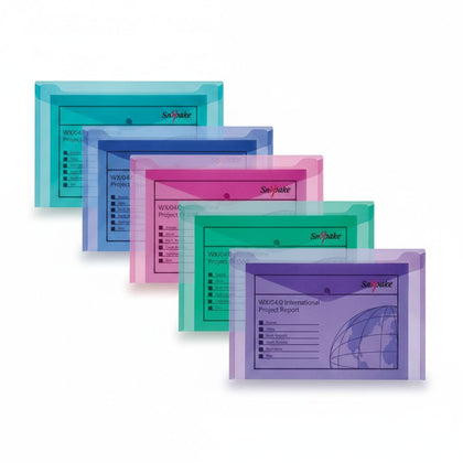 File Envelop A4 W/ Index Pocket Ass.Color
