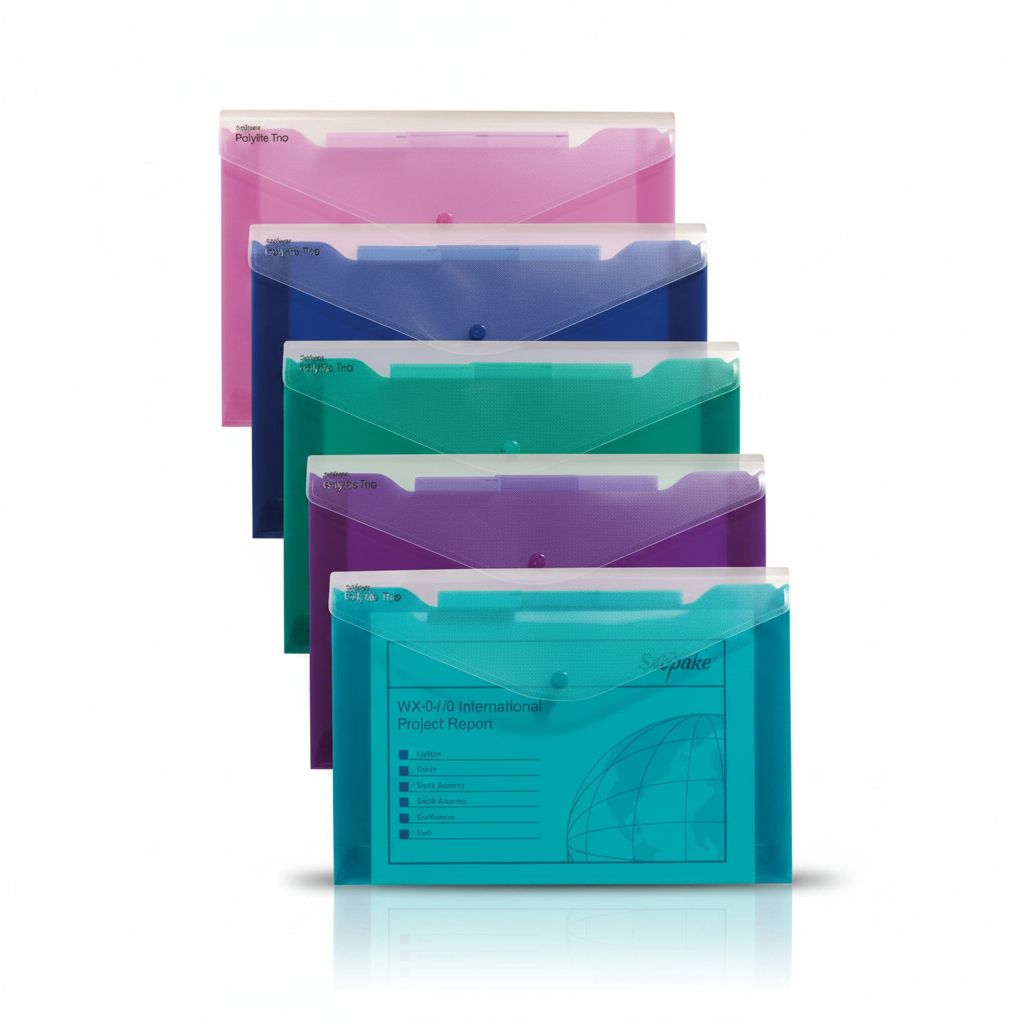 Polyfile Trio F/C W/Button 5-Color