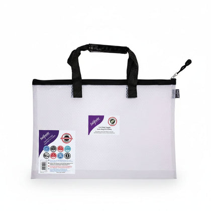Envelop Mesh Bag With Zipper A4++ Black