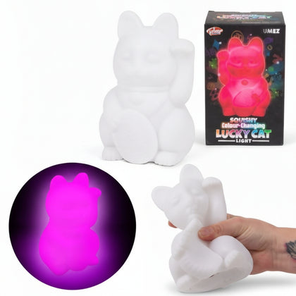 Lumm Squishy Colour Changing Lucky Cat Light