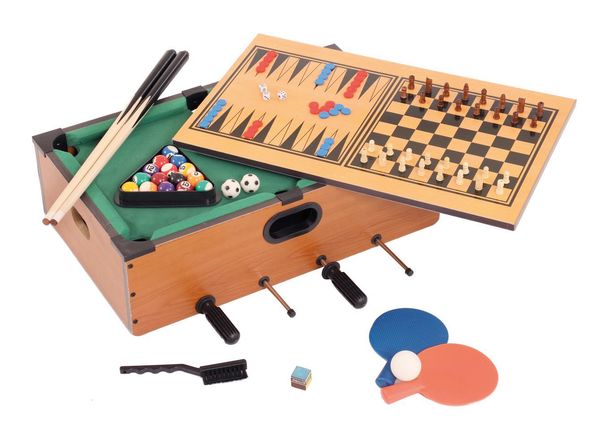 5 In 1 Games Table (Ping Png,8Ball,Chess,Foosball,Backgammon )