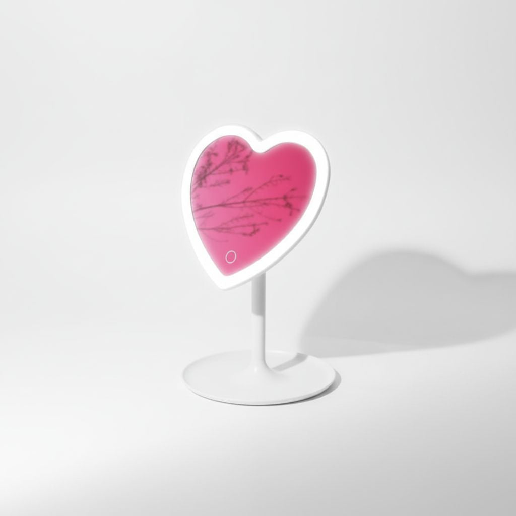 Heart Shaped Mirror Light