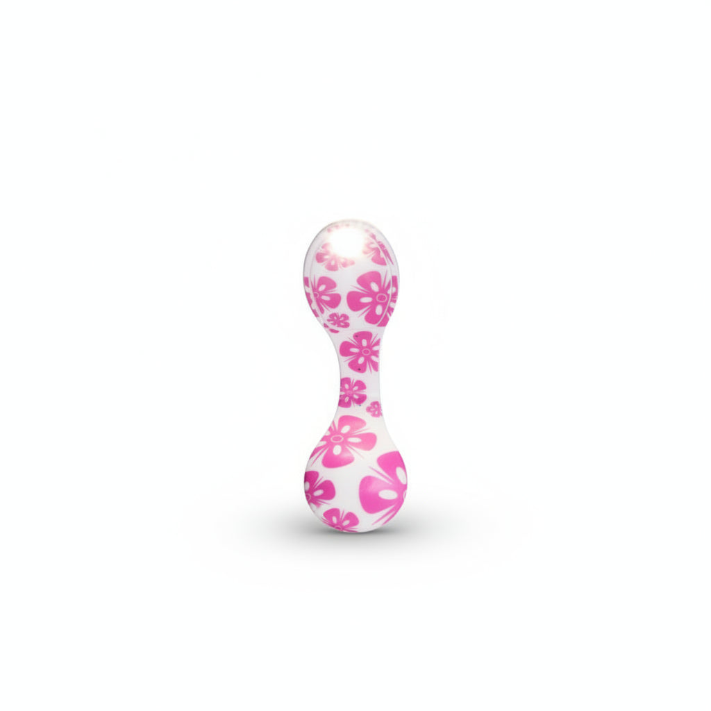 Flexible Led Book Light In Pink Flowers Design Perfect For Hands-Free Reading