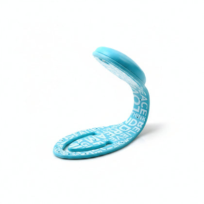 Flexible Led Book Light In Blue Words Design Perfect For Hands-Free Reading