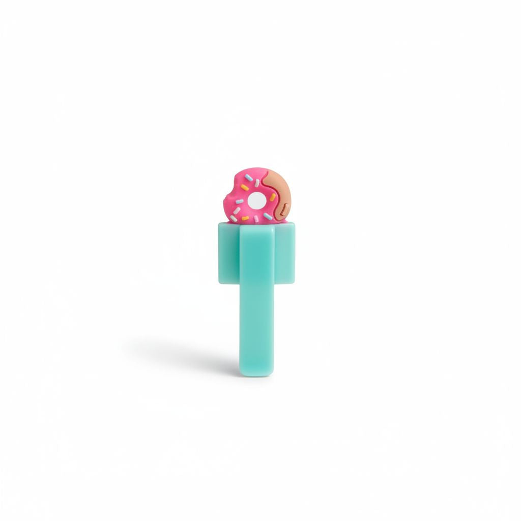 Premium Pen With Book Clip And Refills Donut Themed